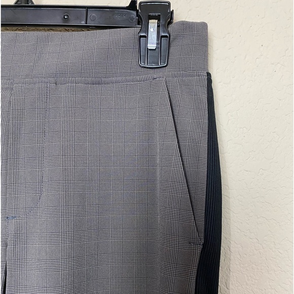 SOLDAthleta Brown Plaid Brooklyn Ankle Pull On Athleisure Activewear Pant Size 0 - Picture 4 of 15